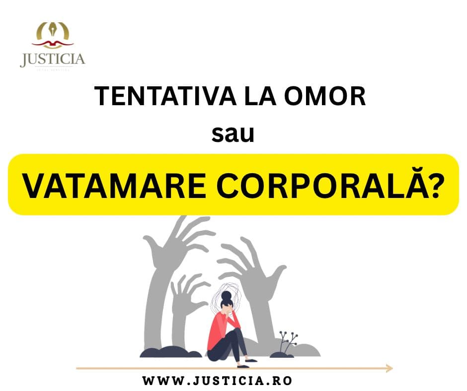 tentativa la omor sau vatamare corporala